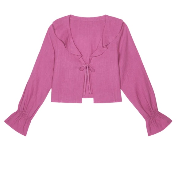 NWT Pink Rosebud Nation LTD Camila Blouse, M and XS - Picture 4 of 6